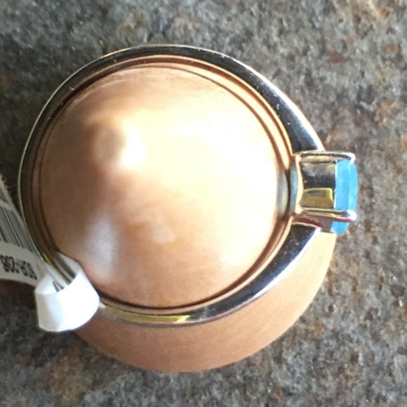 Natural Aquamarine Ring Round .925 Sterling Silver Genuine Untreated Gemstone - Picture 10 of 16